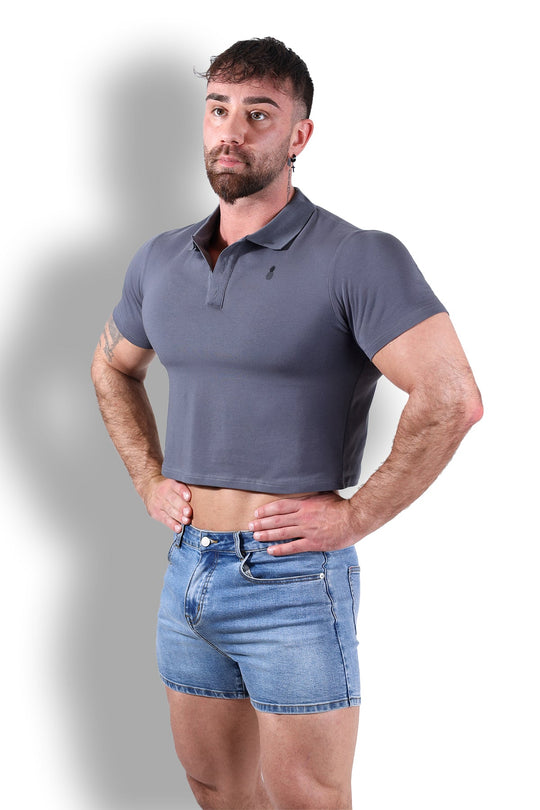 Polo ajustado - Gris oscuro