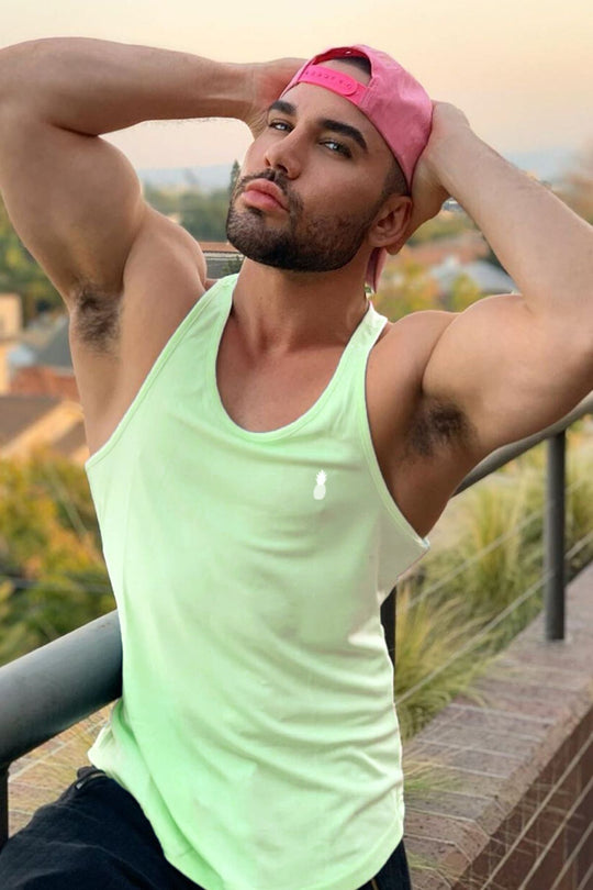 JJ Cool-Dry Gym Stringer - Verde menta