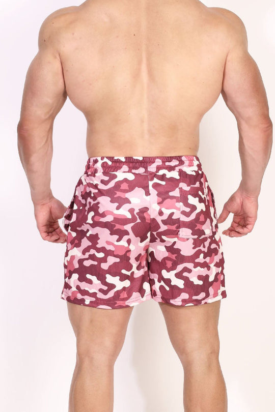 Quick-Dry Mesh Shorts - Purple Camo