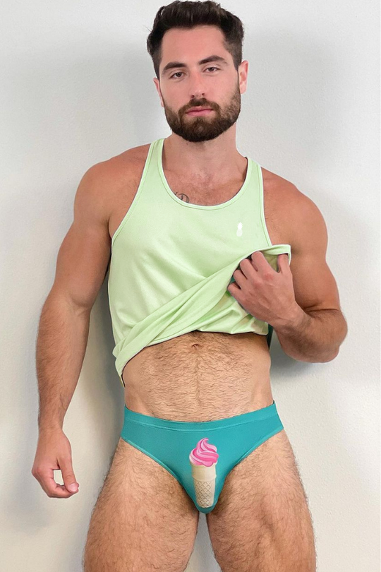 JJ Cool-Dry Gym Stringer - Verde menta