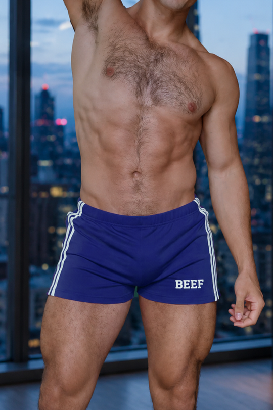 Varsity Boy Short Shorts - Bold Blue