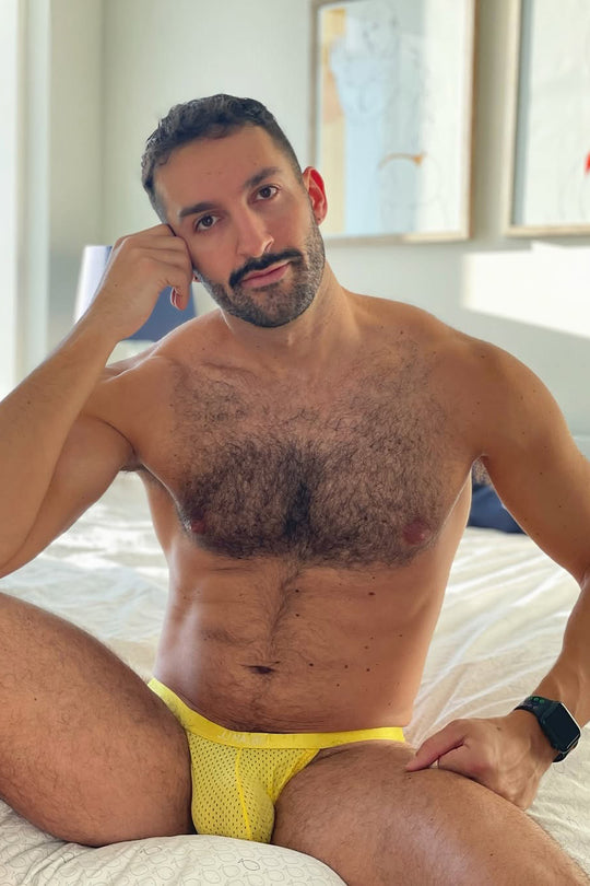 String en maille Now-or-Never - Jaune banane