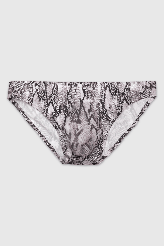 After-Hours Silky Seamless Briefs - Snakeskin - JJ Malibu 