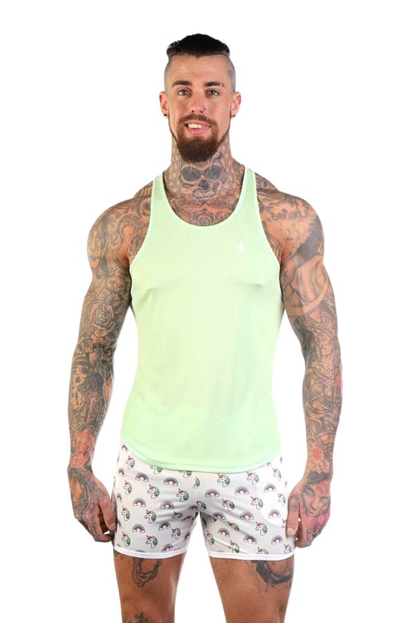 JJ Cool-Dry Gym Stringer - Verde menta