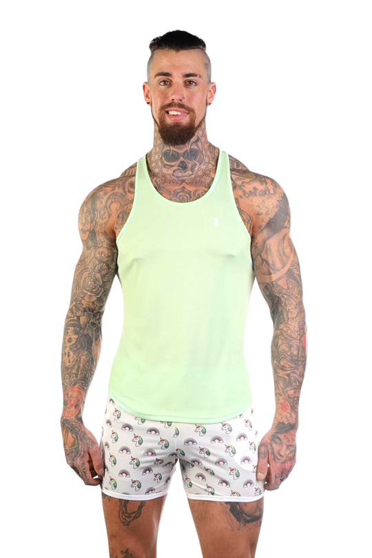 JJ Cool-Dry Gym Stringer - Verde menta
