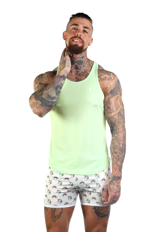 JJ Cool-Dry Gym Stringer - Verde menta