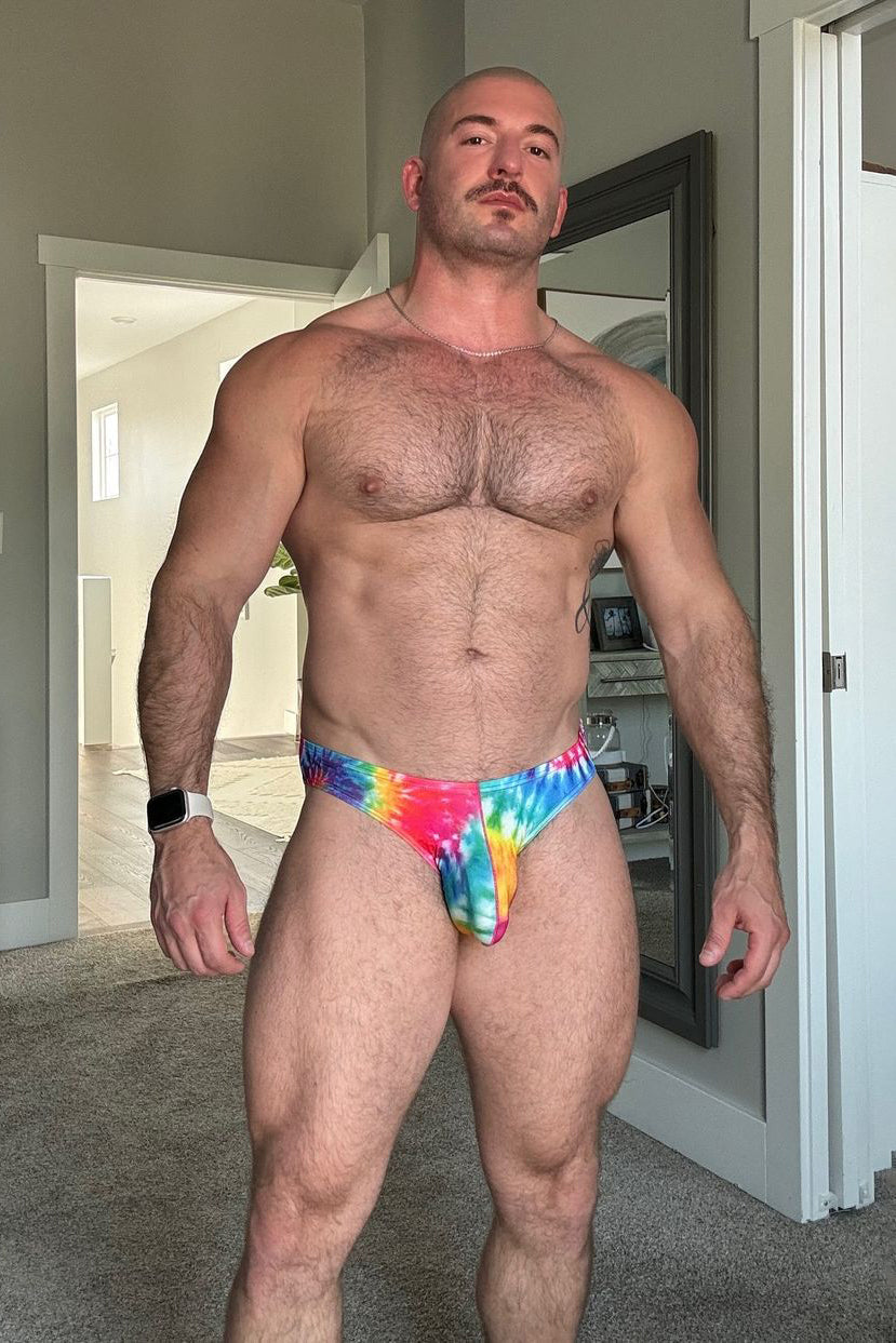 Calzoncillos ajustados para hombre - Tie Dye arcoíris