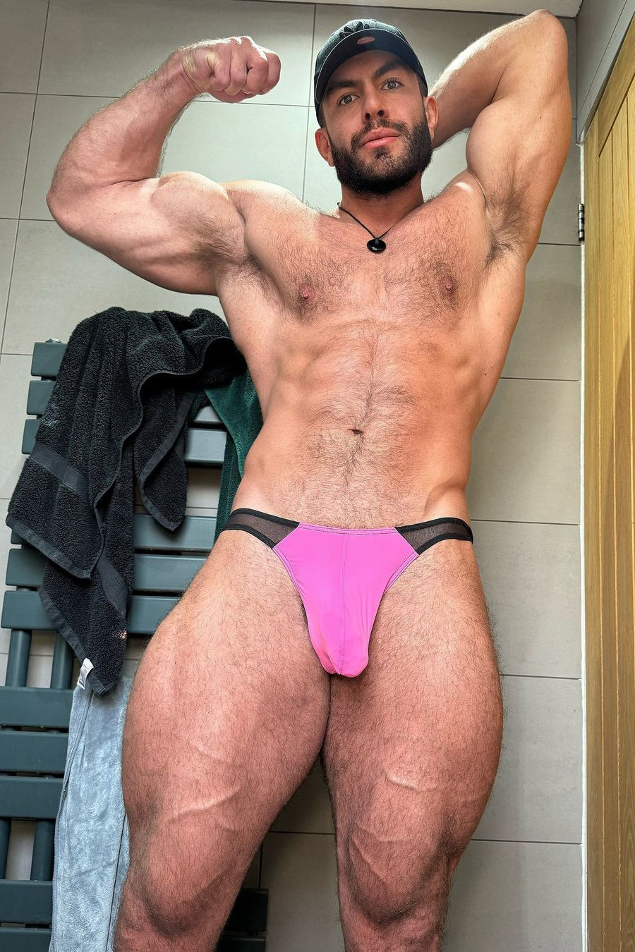 Bas de bikini en maille Club-Kid - Rose vif