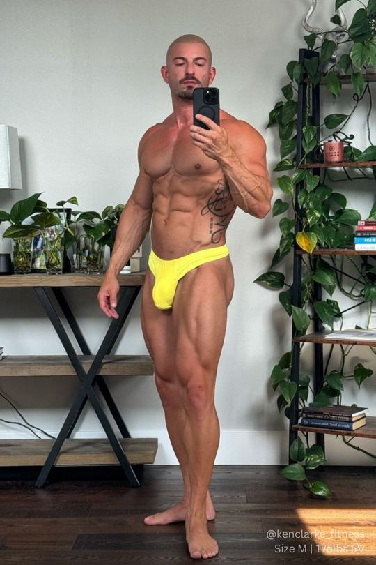 Tanga sin costuras Lose-My-Breath - Amarillo suave
