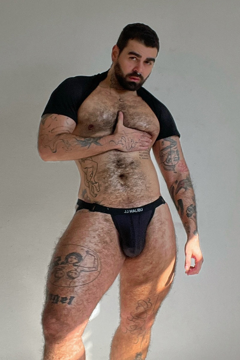 Jockstrap On-Display avec ceinture à boucle - Noir