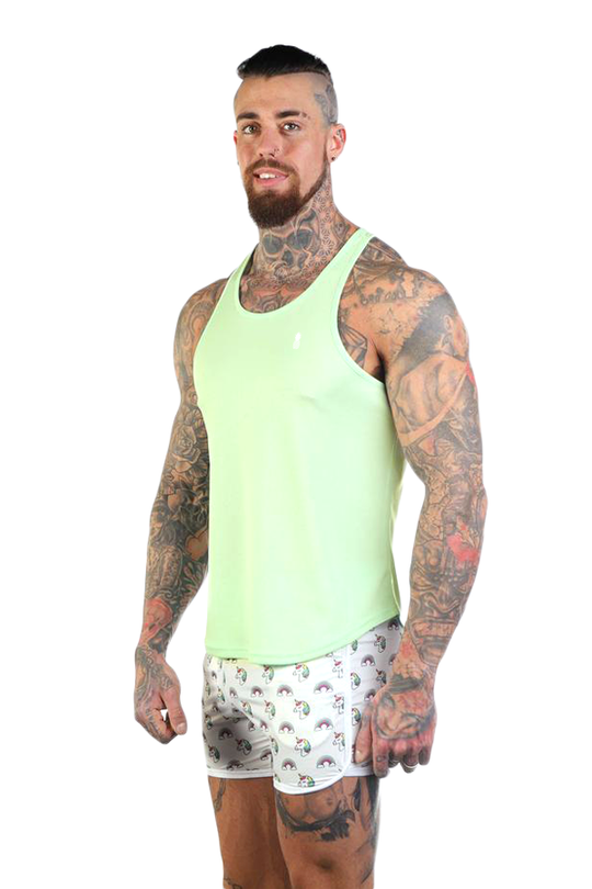 JJ Cool-Dry Gym Stringer - Verde menta