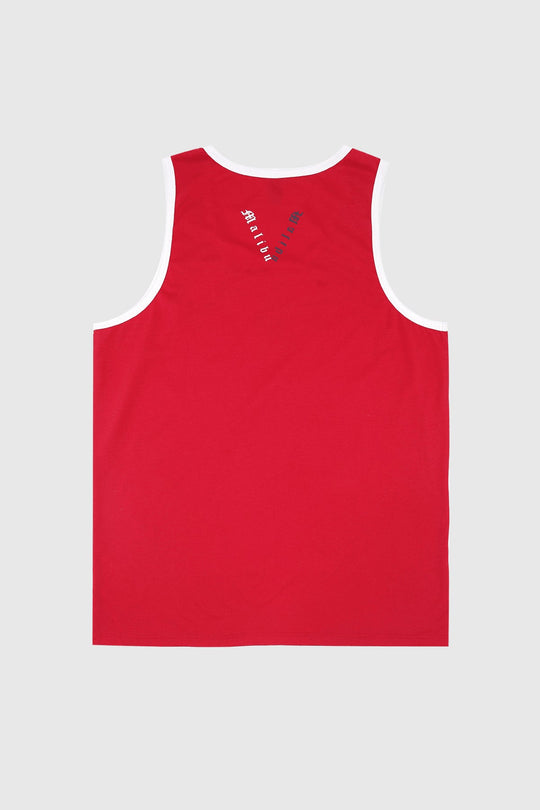 Camiseta deportiva de tirantes para hombre - Vino