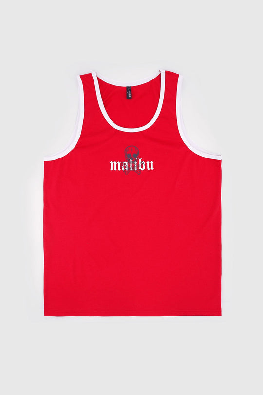 Camiseta deportiva de tirantes para hombre - Vino